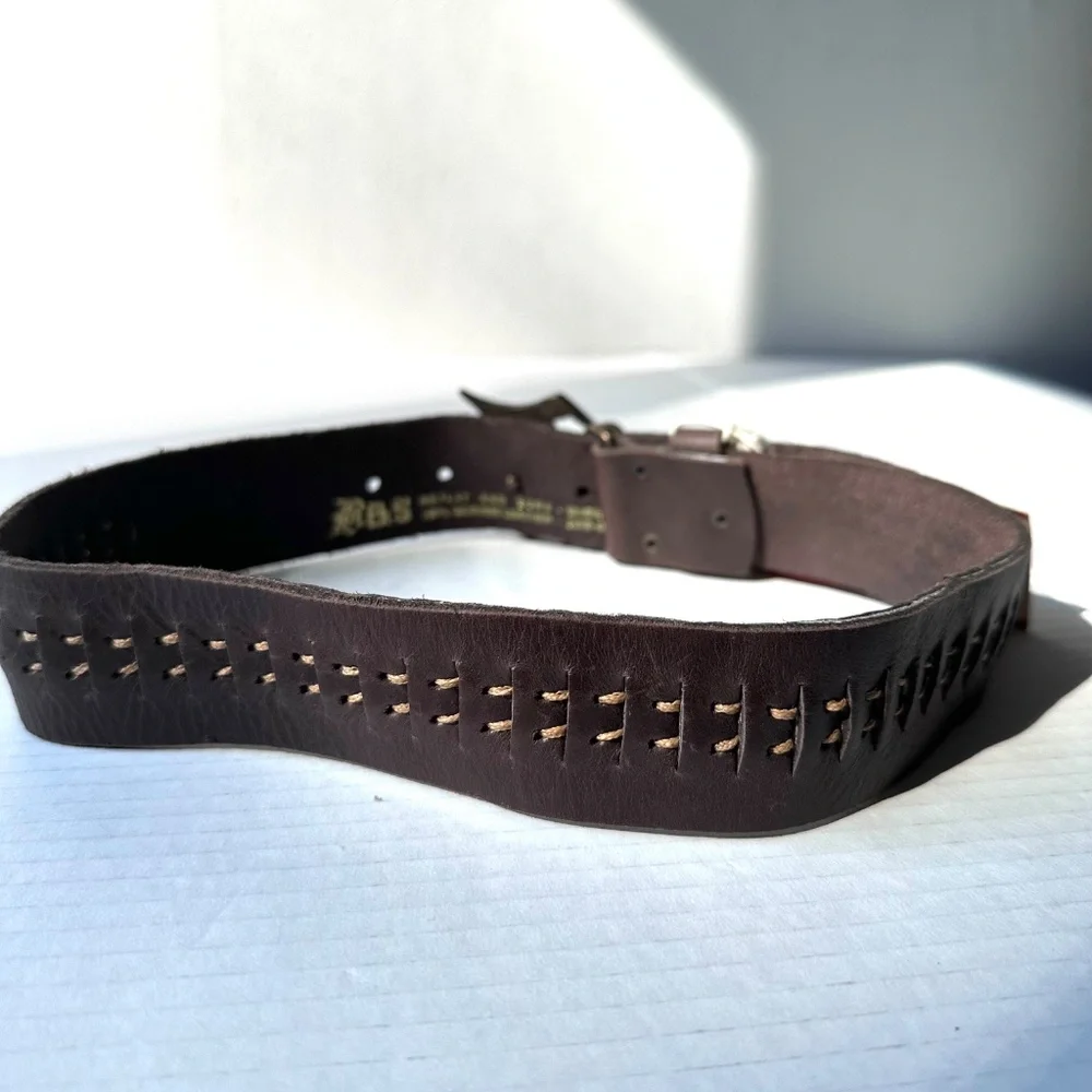 Replay & sons leather boy’s belt 26” NWT bold look⚡️